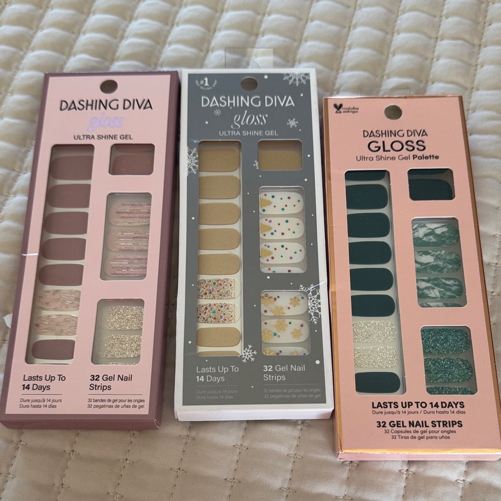 Dashing Diva Gloss Nail Strips Trio